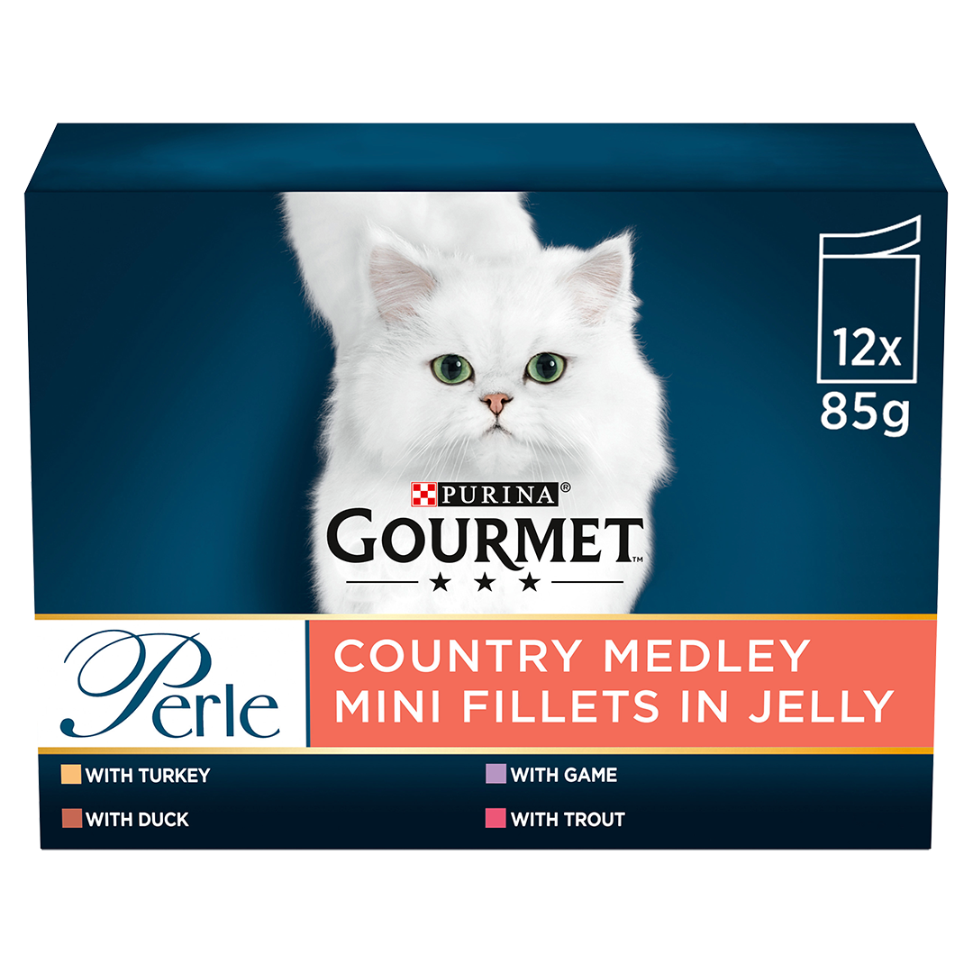 GOURMET Perle Country Medley in Jelly Wet Cat Food